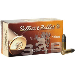 Набій нарізний S&B 22 LR, куля LRN, 2,56 г, 50 шт/уп
