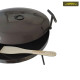Сковорода из диска бороны 40см на ножках с Крышкой, Кухонной Лопаткой и Чехлом в Комплекте