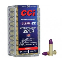 Патрон нарізний CCI 22 LR HYP CLEAN 22 PURPLE 50 шт.