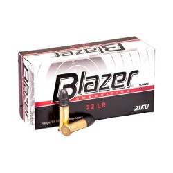Патрон нарізний CCI 22LR BLAZER,пуля LRN,40GR(2,6г),376м/с50шт/10уп