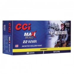 Патрон нарізний CCI, 22WMR, 40GR MAX 200CT