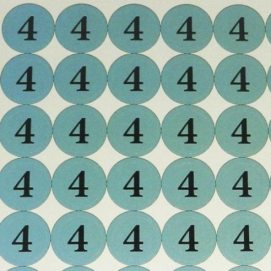 Наклейки на набої № 4 (діаметр 18 мм, 54 шт на аркуші), аркуш