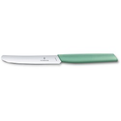 Ніж столовий Victorinox Swiss Modern 11 см, серейтор, м'ятний нейлон