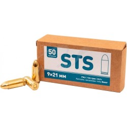 Патрон STS 9мм (9x21) ст. гільза куля FMJ RN масса 124 gr