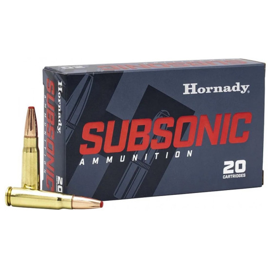 Набій Hornady Subsonic 7,62х39 куля Sub-X маса 255 гр (16.52 г)
