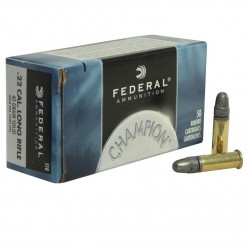 Патрон нарізний Federal Champion 22LR, LRN 40GR(2,59г), 378 м/с 50ш/100уп.