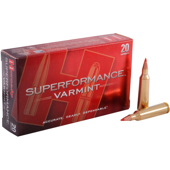 Набій Hornady SPF Varmint .22-250 Rem куля V-Max 50 гр (3.2 г)