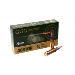 Патрон нарезной GGG кал.308Win HPBT 190gr, 12.31 г