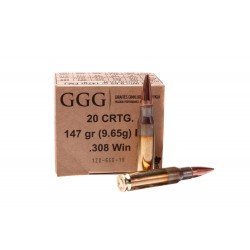 Патрон нарезной GGG кал.308Win FMJ 9.65 гр (147GR)