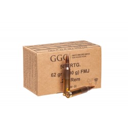 Патрон нарезной GGG кал.223Rem FMJ 62gr, 4,02г