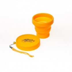Стакан складной силиконовый с крышкой Tramp 180ml orange