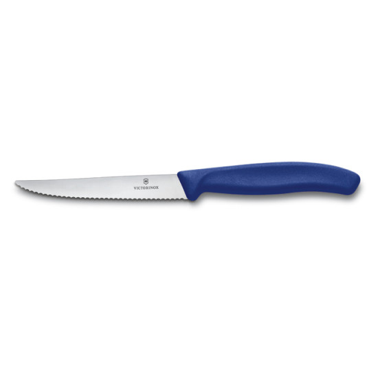 Нож кухонный Victorinox SwissClassic 6.7232.20, 11 см, серейторное лезвие, синий