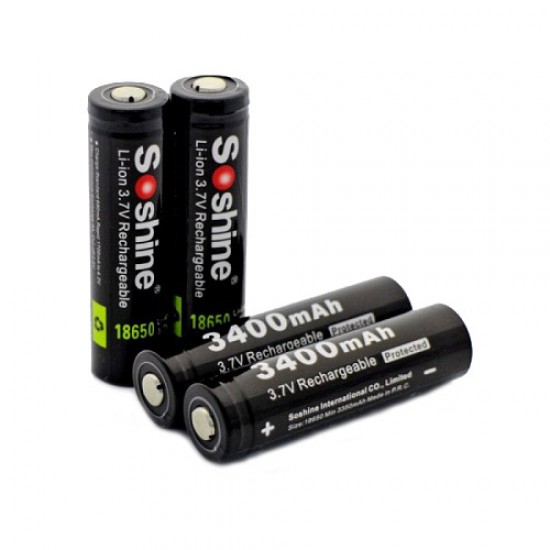 Аккумулятор Li-ion 18650 SoShine 3400 mA