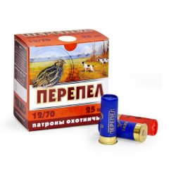 Безконтейнерный патрон Тахо Перепел, кал.12/70, дробь №9 (2,0 мм), 24 г 25шт/пач.