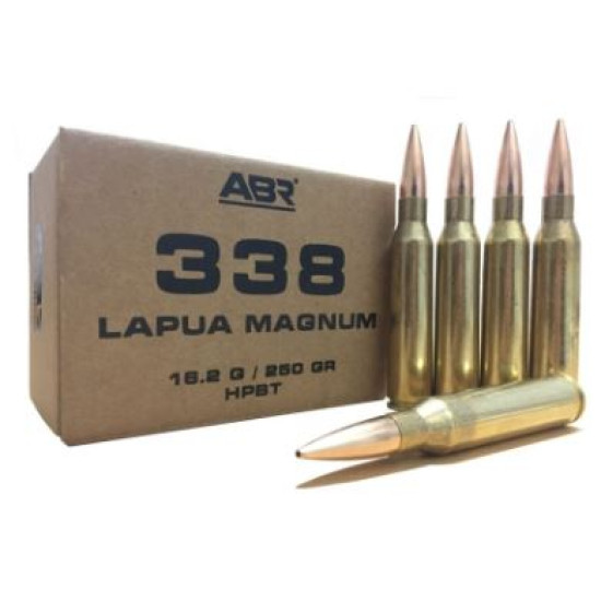 Набій нарізний ABR .338 LM, куля HPBT 250 gr (42,5 г)
