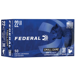Патроны Federal Game Shok, 22LR, CPHP, 38GR (2,46 г), 384 м/с, 50 шт/уп.