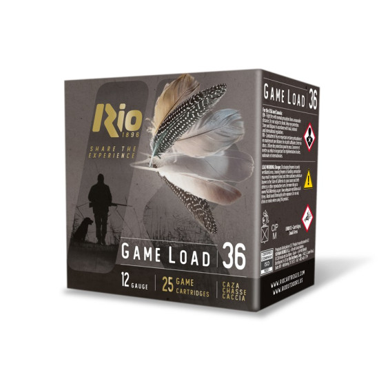 Патрон гладкоствольный RIO Game Load-36 NEW (Rio100), кал. 12/70, дробь № 2, 36 г