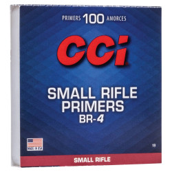 Капсюль CCI BR4 Small Rifle Primer, 100 шт/50 уп (223 Rem, 308 Palma, 6.5 Creedmoor Palma)