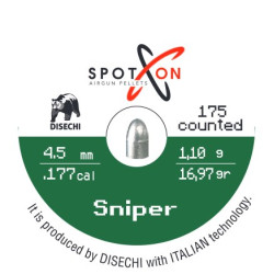 Кулі пневматичні Spoton Sniper, 175 шт, 4,5 мм, 1,1 г