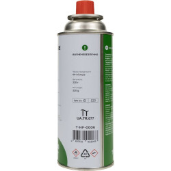 Газовий картридж Tribe цанговий, 220 г, T-HF-0006