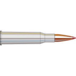 Патрон нарезной Hornady Custom 7,62х54 R, пуля SST, 150 gr (9,7 г), стальная гильза