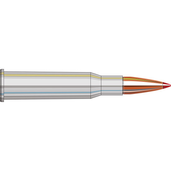 Набій нарізний Hornady Custom 7,62х54 R, куля SST, 150 gr (9,7 г), стальна гільза