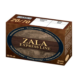 Патрон гладкоствольный Zala Arms Express, кал. 20/70, дробь № 1 (4 мм), навеска 25 г, 10 шт/уп
