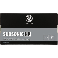 Патрон нарезной RUAG Subsonic HSP 22 LR, 2,6 г, 50 шт/уп
