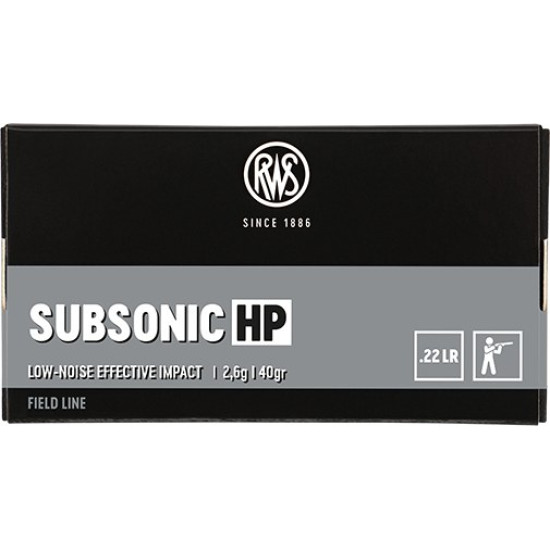 Набій нарізний RUAG Subsonic HSP 22 LR, 2,6 г, 50 шт/уп
