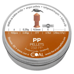 Пули пневматические Coal PP, 4,5 мм, 0,25 г, 150 шт/уп