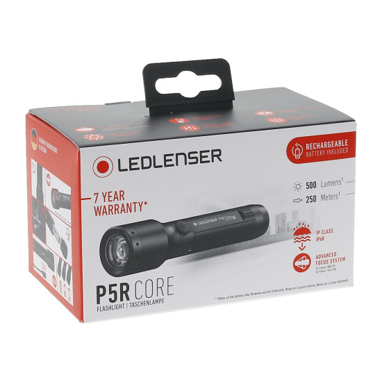 Фонарь Ledlenser P5R CORE, аккумуляторный, 500/350/130/15