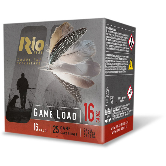 Патрон гладкоствольный RIO Game Load C16 FW NEW 16/70, дробь №1, 28 г