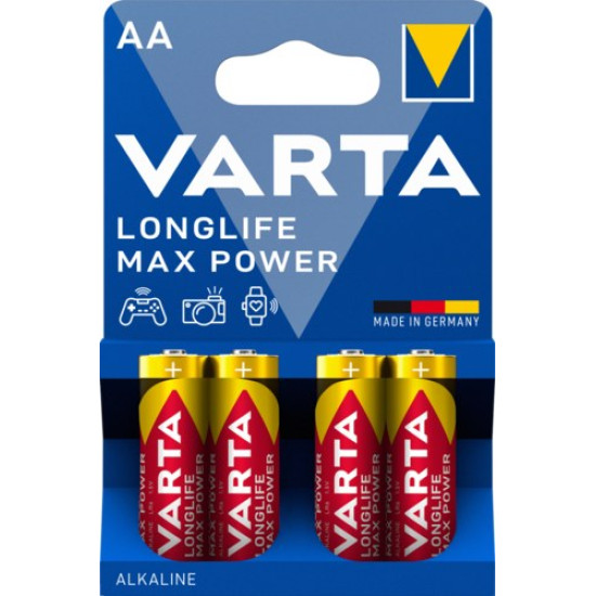 Батарейка лужна AA/LR6 VARTA Longlife Max Power
