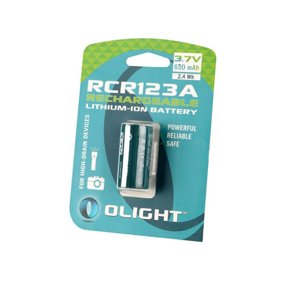 Аккумуляторная батарея Olight RCR123 (16340), 650 mAh