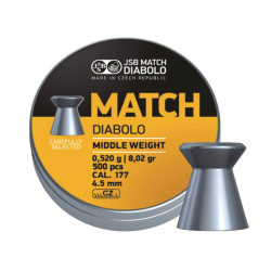 Кулі пневматичні JSB Match Diabolo для гвинтівки кал. 4,51 мм, 0,520 г (500 шт/уп)