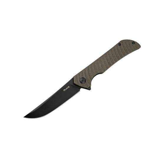 Ніж складаний туристичний Ruike P122-MB (9,2 см), 14C28N / мікарта, коричневий