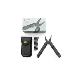 Мультитул Ganzo G303-B, 16 см, 21 функция, чёрный, биты и чехол