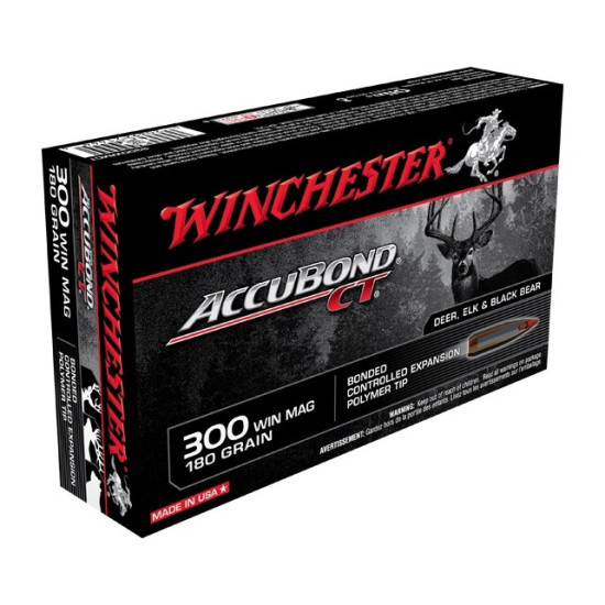 Набій нарізний Winchester Supreme .300 WM, куля Accubond, 11,66 г