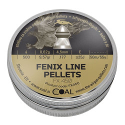 Пули пневматические Coal Fenix line кал. 4,5 мм, 0,62 г (500 шт/уп)