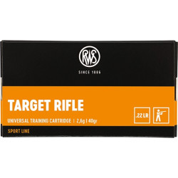Патрон нарезной RUAG Target Rifle .22 LR, пуля RN, 40 gr (2,6 г)