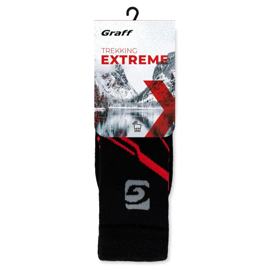 Шкарпетки Trekking Extreme зимові, чорний/червоний, р. 39-42