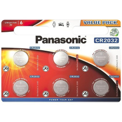 Батарейка Panasonic CR2032 Lithium, блистер 6 шт