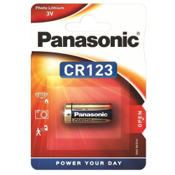 Батарейка Panasonic CR123 Lithium, блистер 1 шт