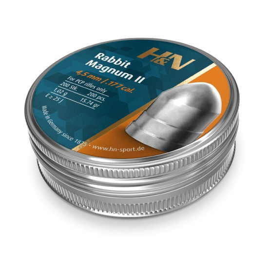Кулі пневматичні H&N Rabbit Magnum II кал. 4,5 мм, 1,02 г