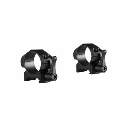 Кільця Hawke Precision Steel QD 1" (25,4 мм), низькі, сталь, Weaver