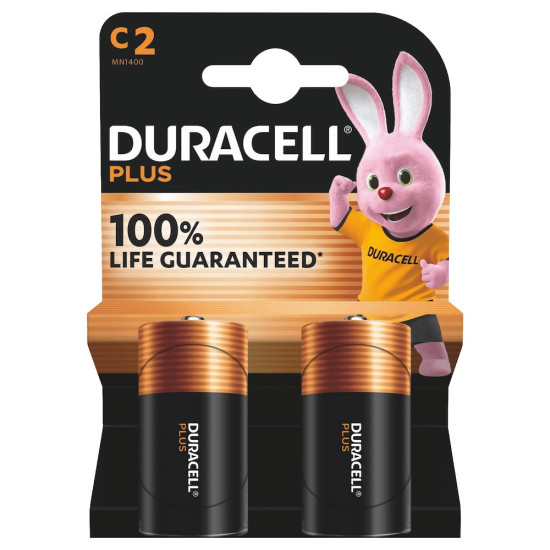 Батарейка Duracell LR14 (C), мінібочка, 2/20/240