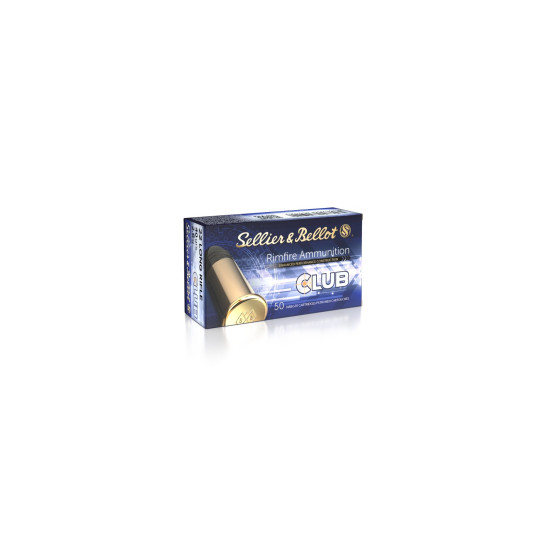 Набій нарізний Sellier & Bellot Club .22 LR, куля LRN, 40 gr (2,6 г), 325 м/с, 50 шт