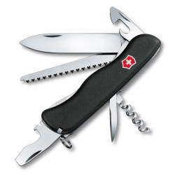 Нож Victorinox Forester, чёрный, нейлоновый чехол
