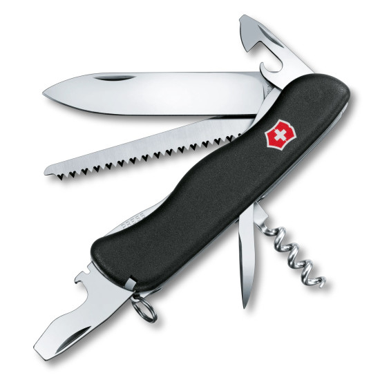 Нож Victorinox Forester, чёрный, нейлоновый чехол