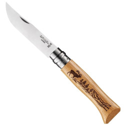 Нож Opinel №8 VRI Elk, дуб, натуральный